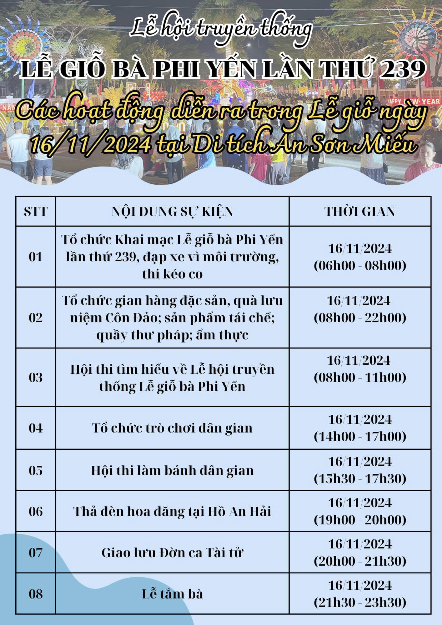 Lễ giỗ bà Phi Yến